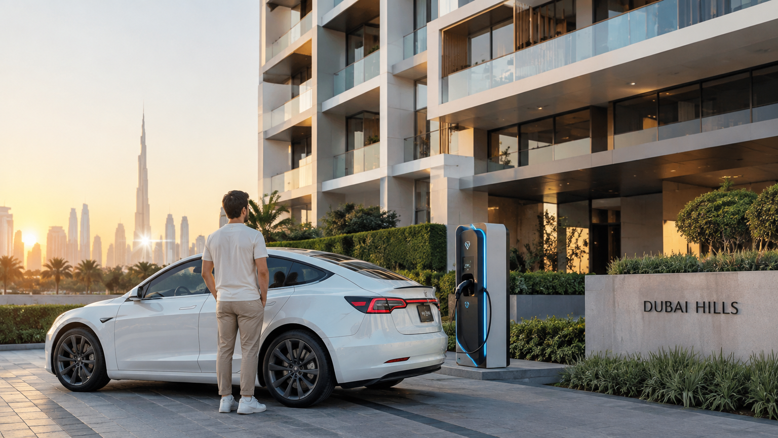 Imagen relacionada con EV charging Dubai apartment